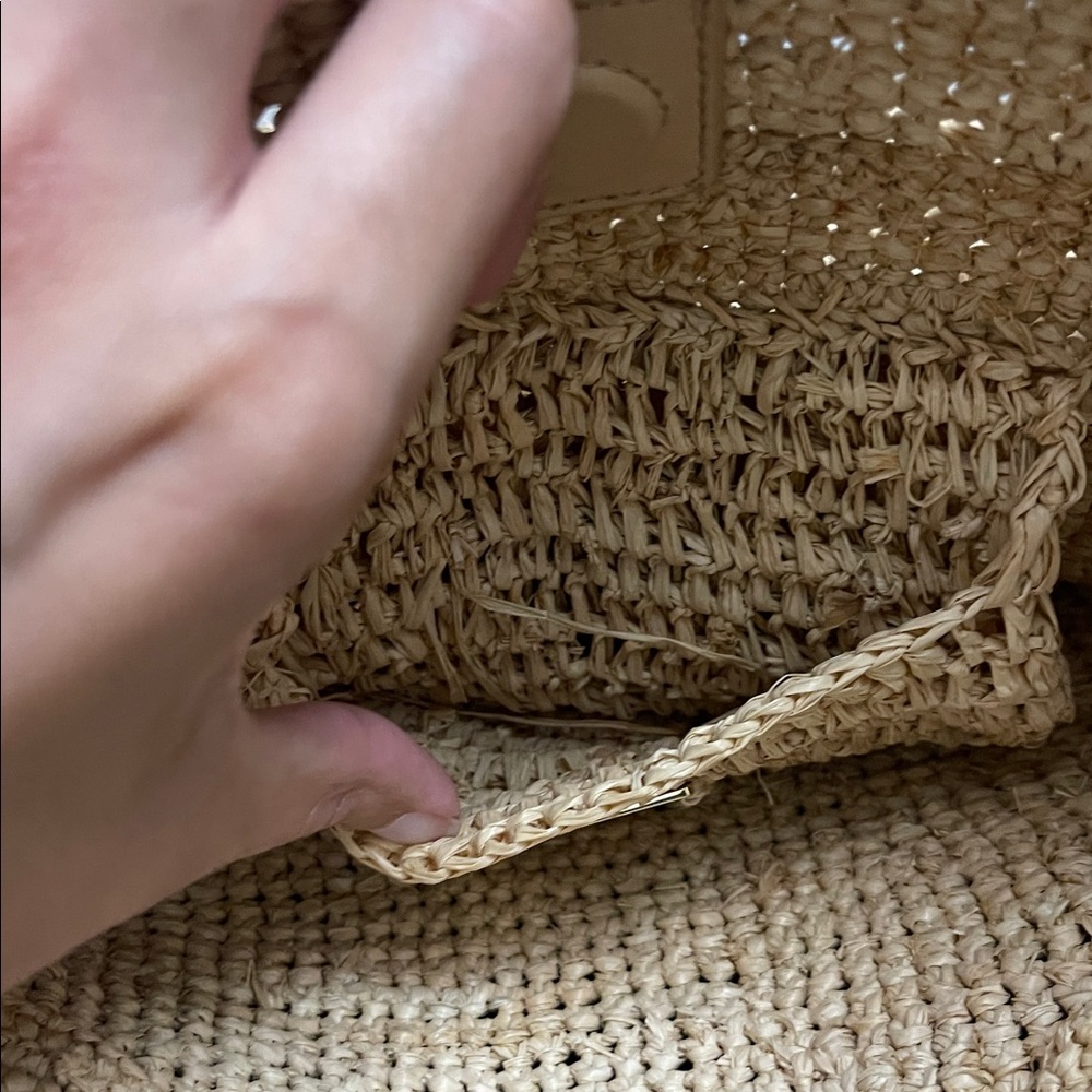 Loeffler Randall Cyrus Natural Ruffled Woven Tote - Picture 6 of 7